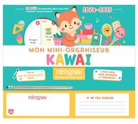 Mon mini-organiseur scolaire primaire Kawaï 2024-2025, organisation enfants
