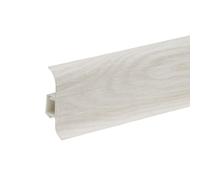 Mon Mobilier Design Plinthe goulotte passe-câble PVC 59 mm 1,1 m | Livrée avec angles, raccords et butées pour une installation continue et une finition soignée le long des murs.