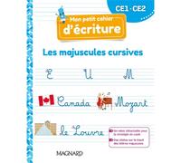 Mon petit cahier d'écriture CE1, CE2 : les majuscules cursives