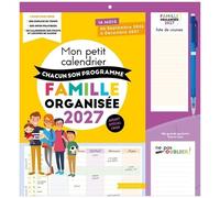 Mon Petit Calendrier Chacun Son Programme Famille Organisée - Avec 1 Crayon