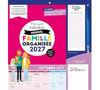 Mon petit calendrier mensuel Famille organisée 2027