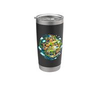 Mon petit monde plein de loisirs Gobelet isotherme en acier inoxydable double paroi