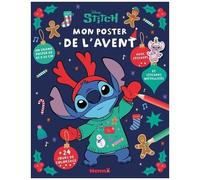 Mon Poster De L'avent Disney Stitch - Avec 24 Jours De Coloriage, Un Grand Poster De 40x60cm, Avec Stickers Et Stickers Métallisés