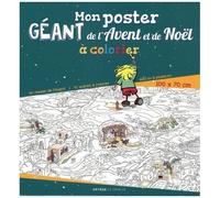 Mon Poster Géant De L'avent Et De Noël À Colorier