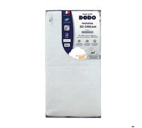 MON P'TIT DODO - Matelas 3D dream ultra respirant et ventilé 60x120 cm Blanc/Anthracite