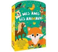 Mon P'tit Hemma - Mes amis les animaux - Ce coffret contient: 10 décors avec des stickers et des gommettes repositionnables, un livre de coloriage, des stickers fenêtre, 16 tattoos, 6 crayons Carotte 