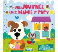 Mon P'tit Hemma - Une journée chez Mamie et Papy - Une histoire avec plus de 60 stickers repositionnables - Carotte Et Compagnie - Hemma - cartonné - Album jeunesse