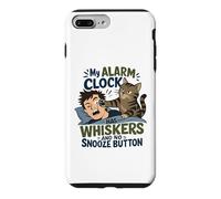 Mon réveil a des Moustaches, Pas de Bouton Snooze, Chat Coque pour iPhone 7 Plus/8 Plus