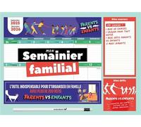 Mon Semainier Familial - Avec 1 Crayon - Edition 2025-2026