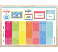 Mon tableau J'organise ma semaine - Steffie BIDET - Auzou Philippe Eds - Papeterie