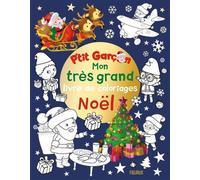 Mon très grand livre de coloriages Noël - Nathalie Bélineau - Fleurus - broché - Document jeunesse