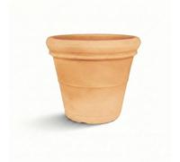 Monacis | Pot de Fleurs Classique en Résine pour Intérieur et Extérieur, Modèle Doppiobordo Lisse, Résistant aux Intempéries (Impruneta, Ø 65X 54H)