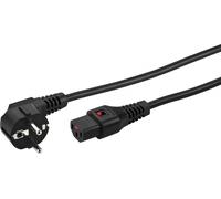 MONACOR AAC-500IEC Cordon secteur avec verrouillage IEC-LOCK, 5 m - Câbles d'alimentation IEC