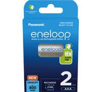 MONACOR BK-4MCDE/2BE Piles rechargeables Eneloop, format AAA, paquet de 2 - Accumulateurs, batteries et chargeurs