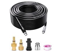 Monave 10m Déboucheur Canalisation Compatible avec Karcher/Lavor/Bosch Nettoyeur Haute Pression Furet Déboucheur Canalisation K2 K3 K4 K5 K7