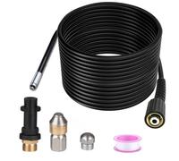 Monave 15m Déboucheur Canalisation Pour Karcher Nettoyeur Haute Pression Déboucheur Canalisation Professionnel Compatible K2-K7/HD/HDS 180Bar 60C°