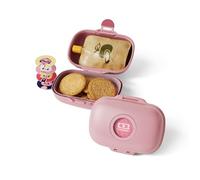 monbento - Boîte à Goûter Enfant MB Gram Blush - Snack Box pour Fille et Garçon - Idéal Pour Ecole ou Parc - Sans BPA - Durable et Sûre - Rose