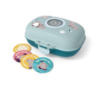 monbento - Boîte à Goûter Enfant MB Gram Capy - Capybara - Fille et Garçon - Idéal Ecole/Parc - Sans BPA - Durable et Sûre - Bleu Vert