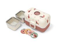 MONBENTO Boîte à Lunch Enfant - 3 Compartiments - 500 ml - MB Tresor Fox