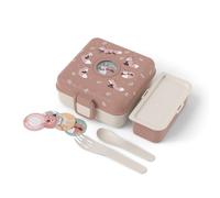 monbento - Boite a Sandwich Enfant Snacky cannelle Fox - Lunch Box Enfant pour Sandwich Entier - Couverts Inclus - Boite a Gouter Personnalisable - Idéal pour École/Pique-niques - Sans BPA - Renard