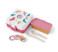 monbento - Boite a Sandwich Enfant Snacky rose Birds - Lunch Box Enfant pour Sandwich Entier - Couverts Inclus - Boite a Gouter Personnalisable - Idéal pour École/Pique-niques - Sans BPA - Oiseaux
