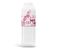 monbento - Bouteille d'Eau MB Positive M Magnolia 500ml - Gourde Hermétique - Idéale pour Bureau, Sport, Pique-Nique - Sans Bpa - Zéro Déchet - Rose Motif Fleur
