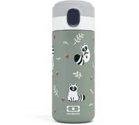 MONBENTO Bouteille Isotherme - Enfant - 360 ml - Capuchon à Ouverture Rapide - Pop Raccoon