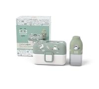 monbento - Coffret Cadeau Enfant - avec Lunch box MB Tresor Raccoon, Gourde Enfant MB Positive S - Idée Cadeau pour Enfant Pratique pour L'école - Raton Laveur