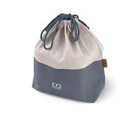 monbento - Lunch Bag MB Pochette L Natural - Sac à Lunch Box Polyester - Idéal pour Contenir Bento Box MB Square, MB Original ou MB Tresor avec Bouteille MB Positive - Bleu