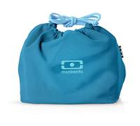 monbento - Lunch Bag MB Pochette M Denim - Sac à Lunch Box Polyester - Idéal pour Contenir Bento Box MB Original ou MB Tresor avec Bouteille MB Positive - Bleu