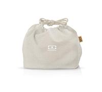 monbento - Lunch Bag MB Pochette M Natural Cream - Sac à Lunch Box Polyester et Coton - Idéal pour contenir Bento Box MB Original ou MB Tresor - Beige Crème