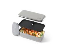 monbento - Lunch Box Acier Inoxydable Sense gris Coton - Boite Inox Alimentaire avec Couvercle Hermétique - Bento 700 ml Compatible avec le Four et Micro-ondes - Idéal pour Bureau/Outdoor/Meal Prep