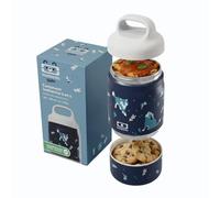 Monbento Handy Wolf Lunchbox isotherme 2 compartiments (350 ml + 150 ml)
