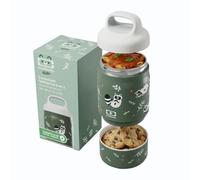 Monbento Handy Racoon Lunchbox Isotherme Enfant 2 Compartiments 350 ml + 150 ml