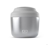 MONBENTO - Lunch box Isotherme - Boîte Repas Hermétique - Garde le Repas Chaud/Frais jusqu'à 10h - MB Element metallic Silver