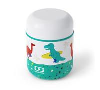 monbento - Lunch Box Isotherme Enfant MB Capsule bleu Dino - Boite Isotherme pour Repas Chaud/Froid jusqu'à 5h - Bento Lunch Box Enfant Idéal pour Compote/Fruits/Plats Chauds - Motif Dinosaures