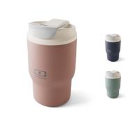 monbento - Mug Isotherme Travel Mug S rose Moka - Tumbler avec Paille 360 ml - Garde les Boissons Chaudes/Froides - Gourde avec Bouchon Double Ouverture - Idéal pour le Café, Infusion, Thé Glacé