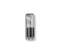 Monbento Set de 3 nomades Slim Box Argent et Noir