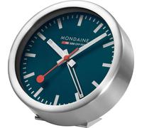 Mondaine A997.MCAL.46SBV.2 mini horloge murale bleu argenté horloge de table & réveil 12,5 cm