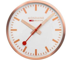 Mondaine Horloge murale A995.CLOCK.17SBK Horloge de gare or rose 40 cm Aluminium