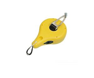 MONDELIN - Cordeau traceur Rondo-Line jaune 30 m - Boîtier robuste avec manivelle repliable - Outil de traçage professionnel pour maçonnerie et chantier