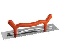 Mondelin - Platoir inox denté 6x6 - Lame 0,6 mm