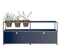 Mondes des plantes Sideboard Configuration 1 USM Haller Acier bleu - USM HALLER DE_QS_M46 STAHLBLAU