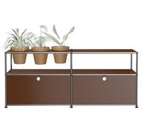 Mondes des plantes Sideboard Configuration 1 USM Haller Brun - USM HALLER DE_QS_M46 BRAUN