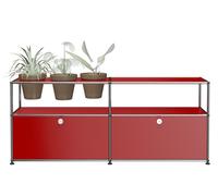 Mondes des plantes Sideboard Configuration 1 USM Haller Rouge rubis - USM HALLER DE_QS_M46 RUBIROT