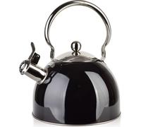 Mondex | Bouilloire 2,5 L - Noir élégant - Design classique - Bouilloire sifflet pratique