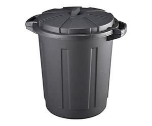 Mondex - Poubelle immeuble 80 LT (noire) (dim. 61x61x61cm)