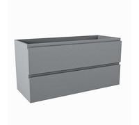 Mondiaz Hay Meuble sous vasque - 100x40x50cm - 2 tiroirs - softclose - 1 découpe centre - Plata M45111Plata