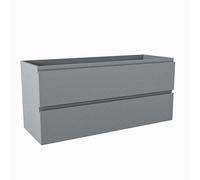 Mondiaz Hay Meuble sous vasque - 110x40x50cm - 2 tiroirs - softclose - 1 découpe gauche - Plata M45198Plata