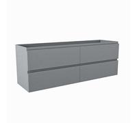 Mondiaz Hay Meuble sous vasque - 140x40x50cm - 4 tiroirs - softclose - Plata M45231Plata